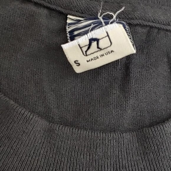 Sporty And Rich Plain T Shirt 100% Cotton Size Small Dark Grey - Picture 5 of 5